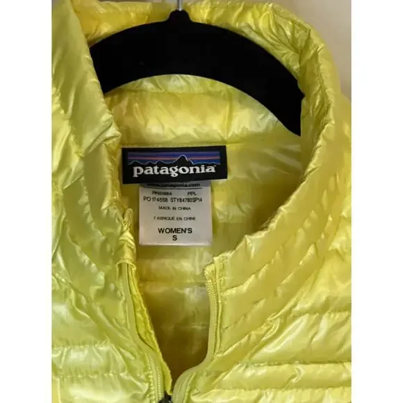 Patagonia Ultralight Down Vest in Yellow Limited Edition - Picture 3 of 5